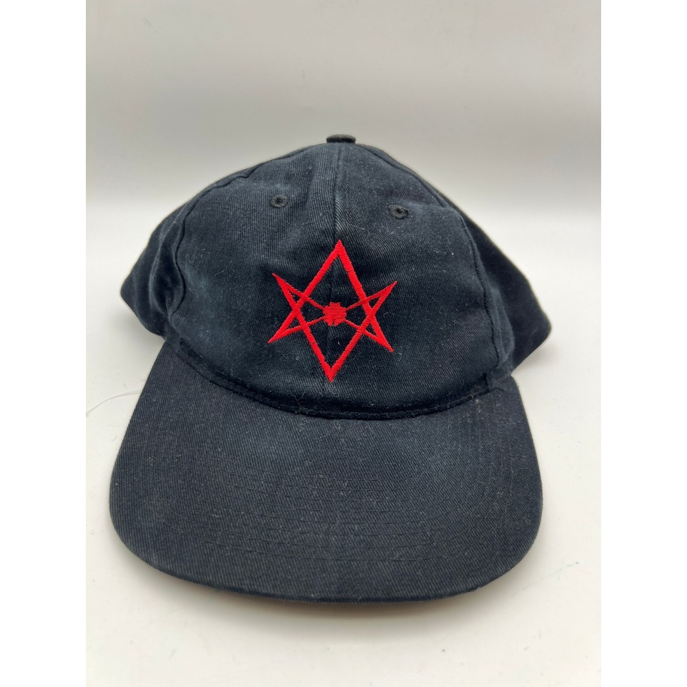 Vintage 90s Janes Addiction Rock Band Snapback Hat Black Red Logo Baseball Cap